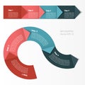 Infographics. Process chart module.