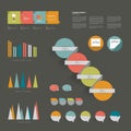 Infographics set elements. Royalty Free Stock Photo