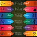 Infographics style options banner