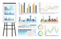 Infographics and Tables on Whiteboard Presentation