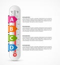 Infographics thermometer design template.