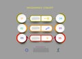 Infographics timeline design template for business concept and icons Royalty Free Stock Photo