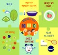 Infographics on the topic of child health