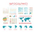 Infographics vector set illustration Royalty Free Stock Photo
