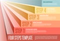 Infogrpahic steps diagram template