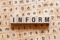 Inform word concept Royalty Free Stock Photo