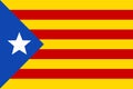 Informal flag of Catalan lands, blue estelada, .