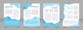 Informal learning opportunities blank brochure layout design. Vertical poster template set with empty copy space for text. Premade