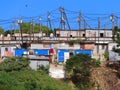 An informal settlement in Durban, South Africa Royalty Free Stock Photo