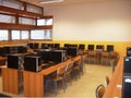 Informatic room in high school Royalty Free Stock Photo