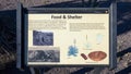 Information about Apache food and shelter at the Fort Davis National Historic Site in Fort Davis, Texas. Royalty Free Stock Photo