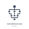information architecture icon. Trendy flat vector information ar