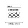 Information architecture linear icon