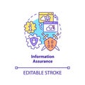 Information assurance concept icon Royalty Free Stock Photo