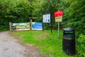 Information banner about social distancing on The Wirral Way