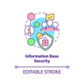 Information base security concept icon