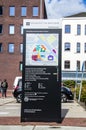 Information Billboard Of The UVA University Building At The Roeterseiland Campus At Amsterdam The Netherlands 2018