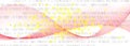 Information Binary Technology. Yellow Tech Royalty Free Stock Photo