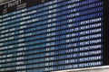 Information board at the airport