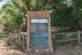 Information board at Crooks Corner