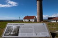 Information board at Lista Lighthouse, Norway Royalty Free Stock Photo