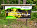 Information board of Polish state forests