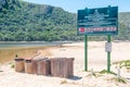 Information board and refuse bins