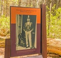 Information board civil rights activist W.E.B. DuBois boyhood home