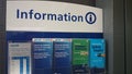 Information booklets at station Royalty Free Stock Photo