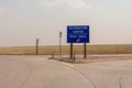 Information Center, Rest Area sign on the road intersection Royalty Free Stock Photo