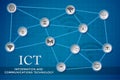 Information and Communications Technology concept Royalty Free Stock Photo