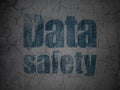 Information concept: Data Safety on grunge wall background Royalty Free Stock Photo