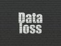 Information concept: Data Loss on wall background Royalty Free Stock Photo