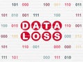 Information concept: Data Loss on wall background Royalty Free Stock Photo