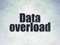 Information concept: Data Overload on Digital Data Paper background Royalty Free Stock Photo