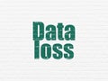 Information concept: Data Loss on wall background Royalty Free Stock Photo