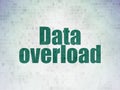 Information concept: Data Overload on Digital Data Paper background Royalty Free Stock Photo