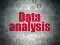Information concept: Data Analysis on Digital Data Paper background Royalty Free Stock Photo