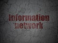 Information concept: Information Network on grunge wall background Royalty Free Stock Photo