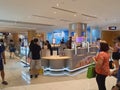 Information counter at Suntec City shopping mall