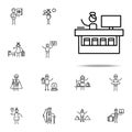 Information, desk icon. Travel icons universal set for web and mobile Royalty Free Stock Photo