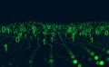 Information field, binary code, data encoding, data flow, digital security. Internet technology Royalty Free Stock Photo