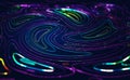 Information field, data flow. Blockchain storage, server, high speed internet. Big data transfer. Data center, database Royalty Free Stock Photo