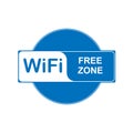 Information icon. Area free access to a WiFi network