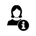 Information Icon Gimmick Vector Template Black White Royalty Free Stock Photo