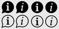 Information icon . Info sign vector icon . Informaton set , illustration Royalty Free Stock Photo