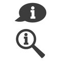 Information icon in two versions.