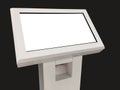 Information kiosk with clipping path Royalty Free Stock Photo