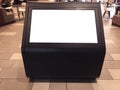Information kiosk screen with clipping path Royalty Free Stock Photo