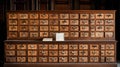 information library card catalog